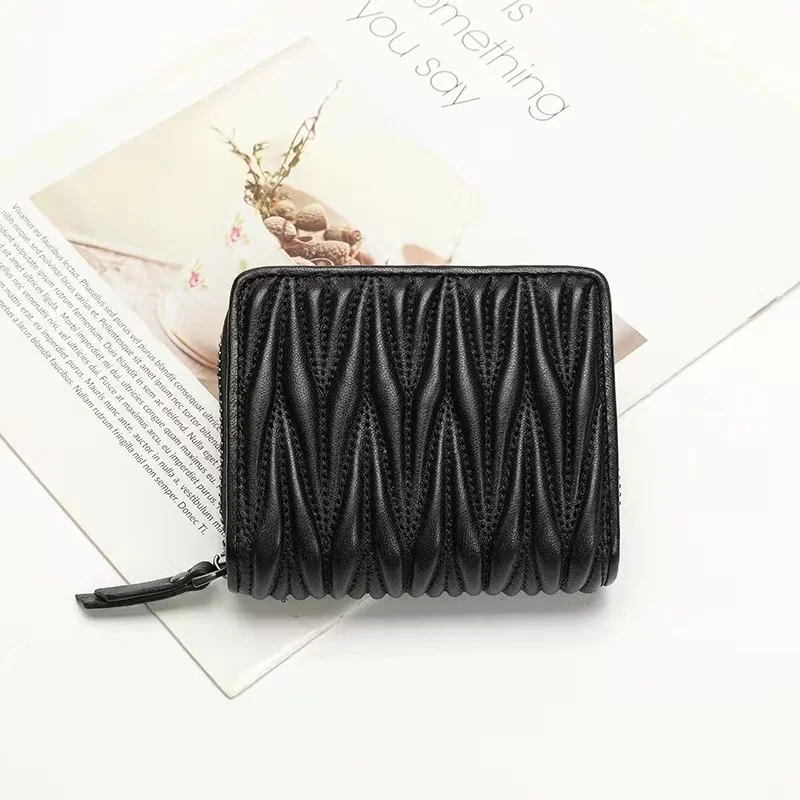 Luxury Quilted Bags - Echt Lamsleer Vouw Ontwerp Dames Korte
