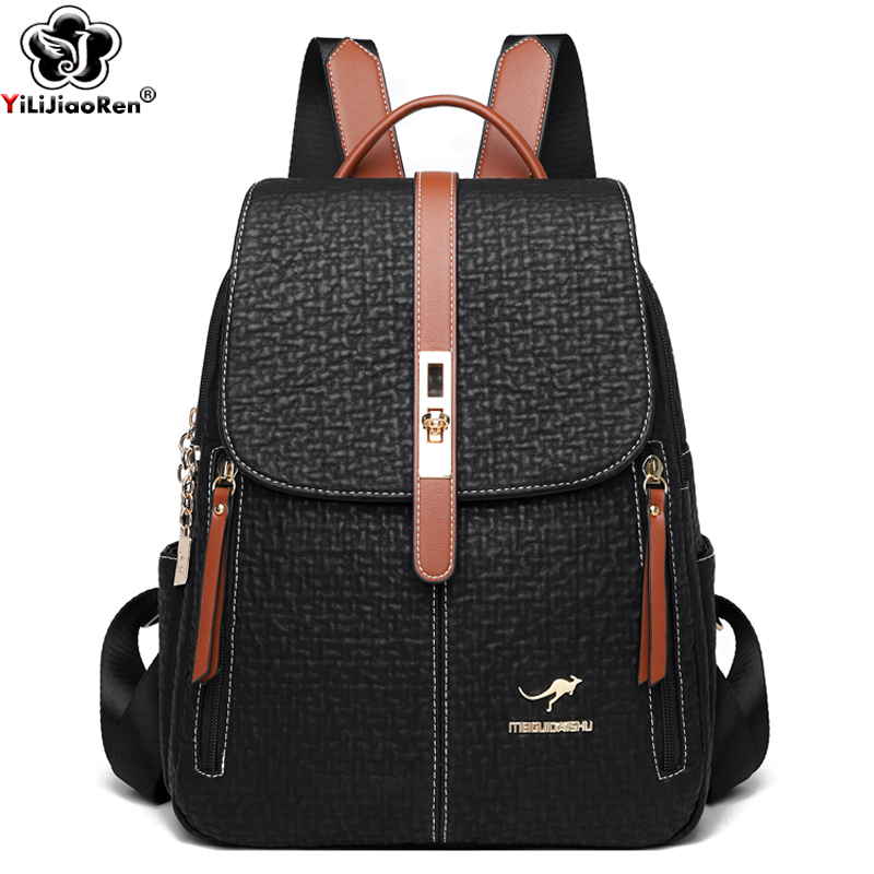 Shoulder Bag Slouchy - Moderugzakken Dames Hoge kwaliteit lederen rugzak