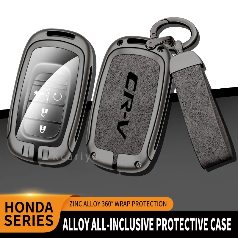 Key Holder Leather Pouch - Zink Legering Lederen Autosleutel Hoes Hoes