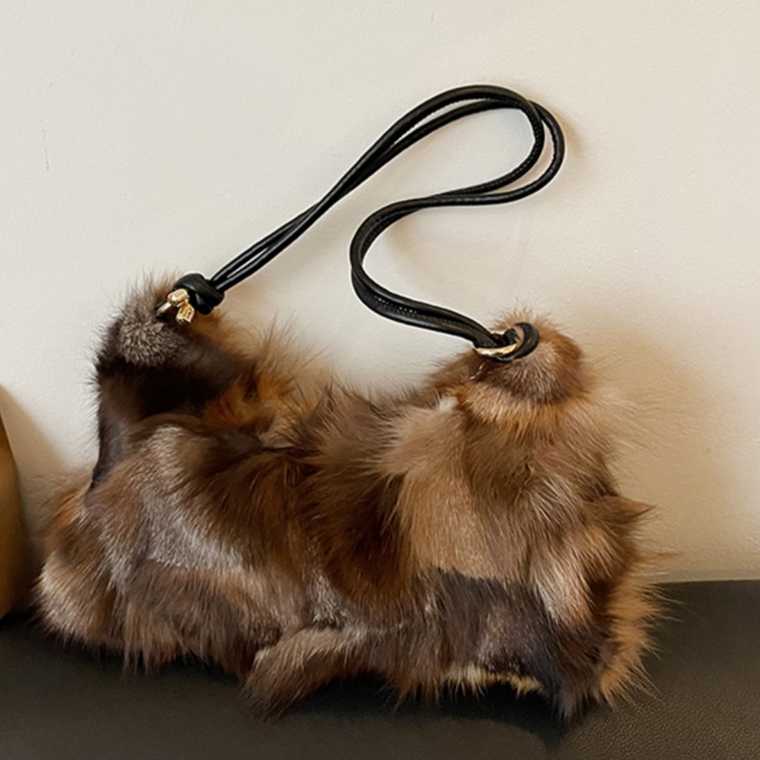 Luxury Bags In China - Winterse warme vosbont schoudertassen voor dames,