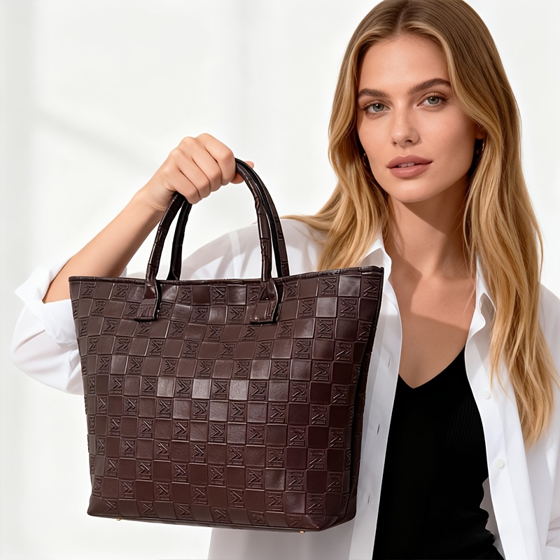 Luxury Quilted Bags - Lichte luxe diepbruine gewatteerde damestas met