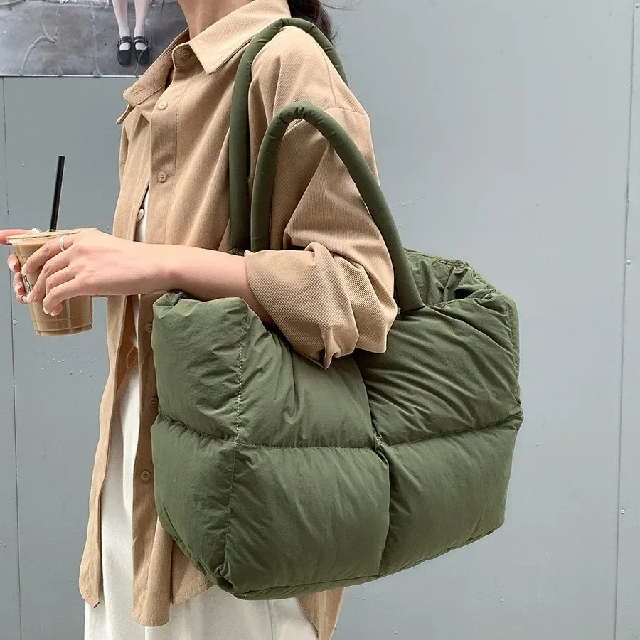 Luxury Bags Tote - Katoenen Gewatteerde Tote Grote Gewatteerde Vrouwen