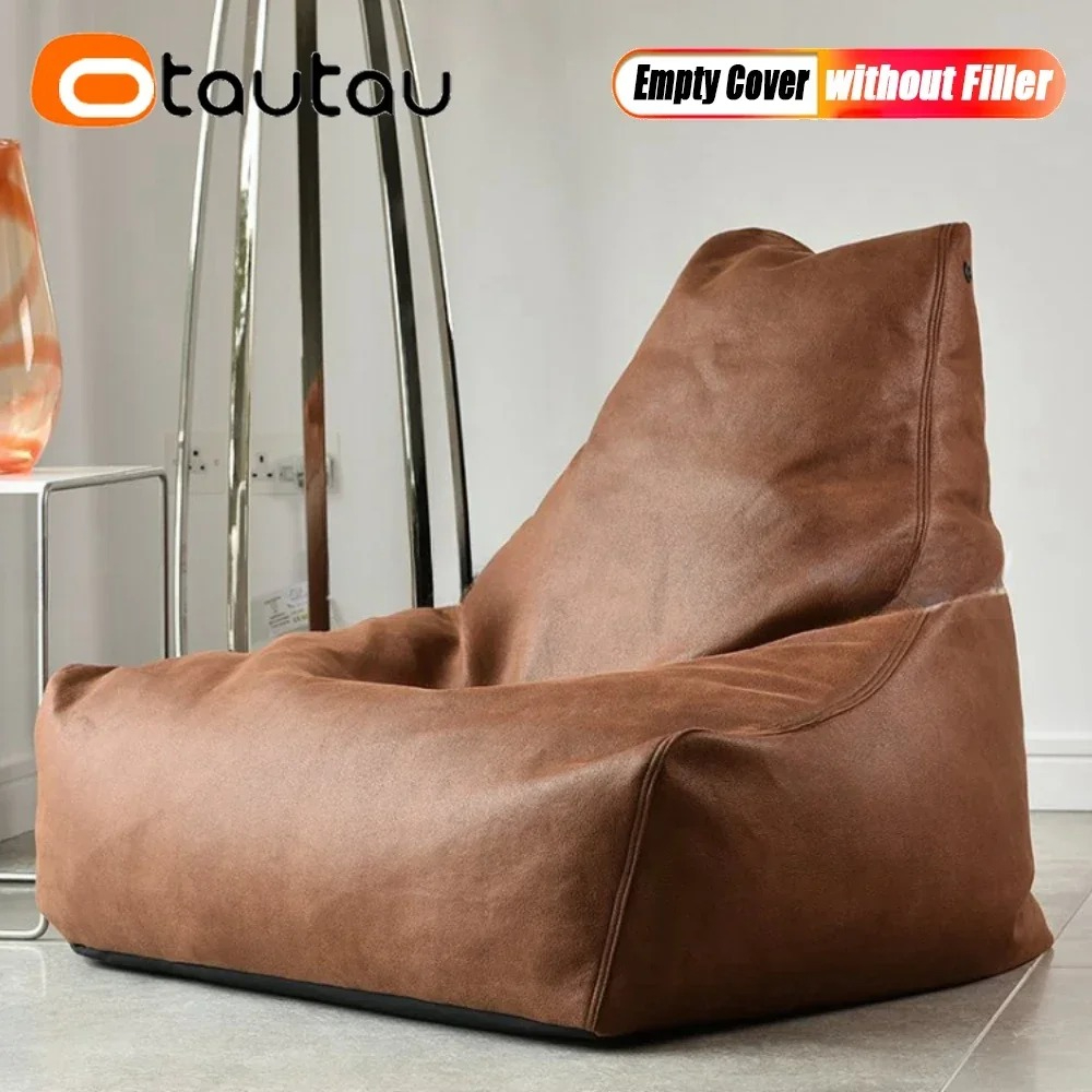 Luxury Bags Buy - OTAUTAU Luxe kunstsuède zitzak ligstoelhoes SF312