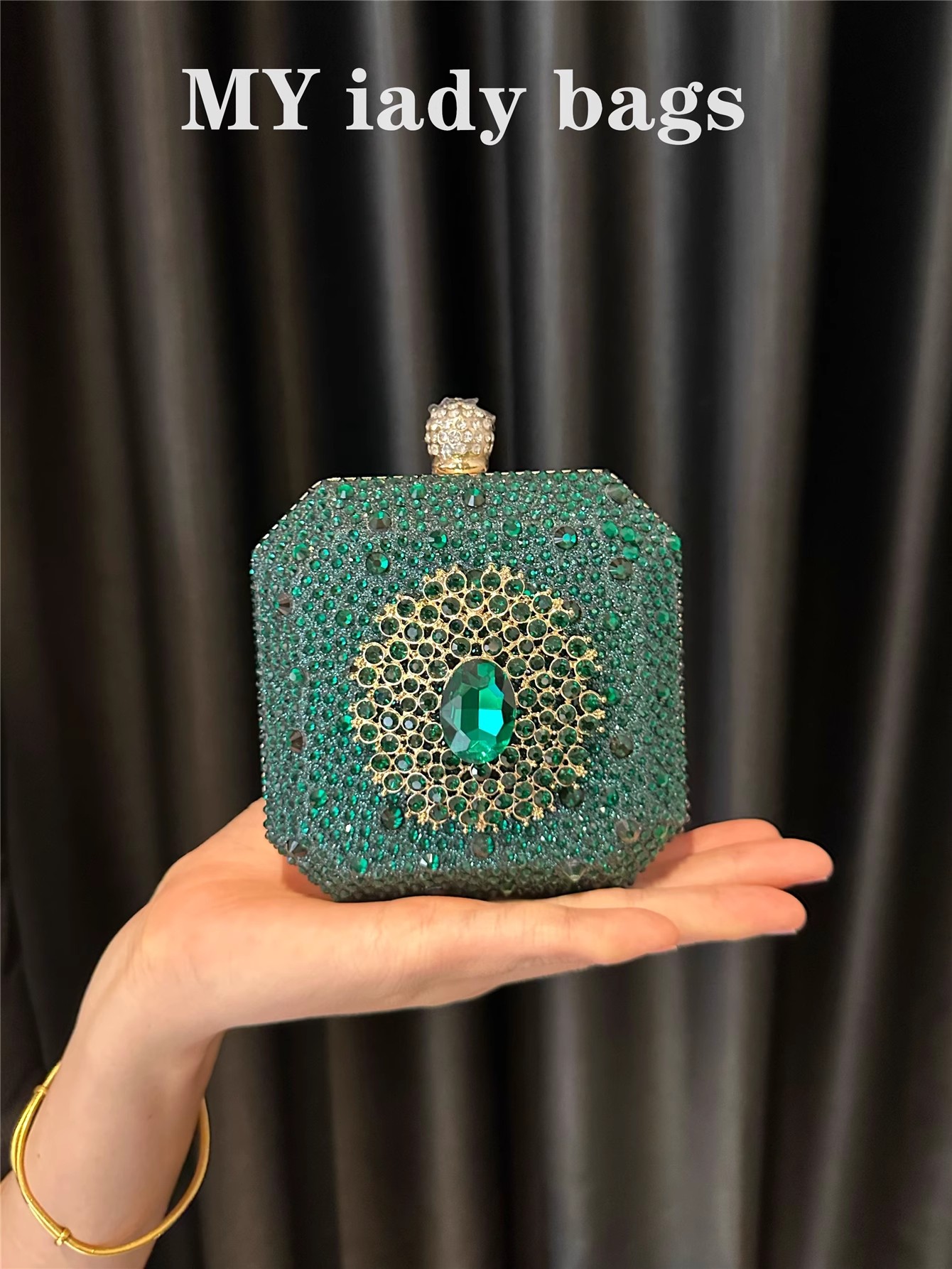 Mini Bag Evening Clutch - Glitter glanzende mini clutch portemonnee bruiloft