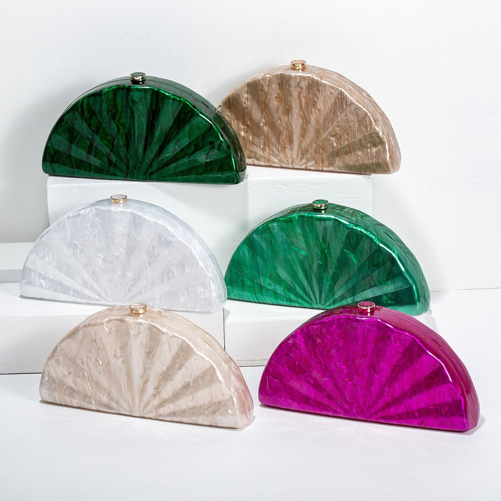 Mini Bag Evening Clutch - Vrouwen Merk Halve Maan Ronde Tonvormige