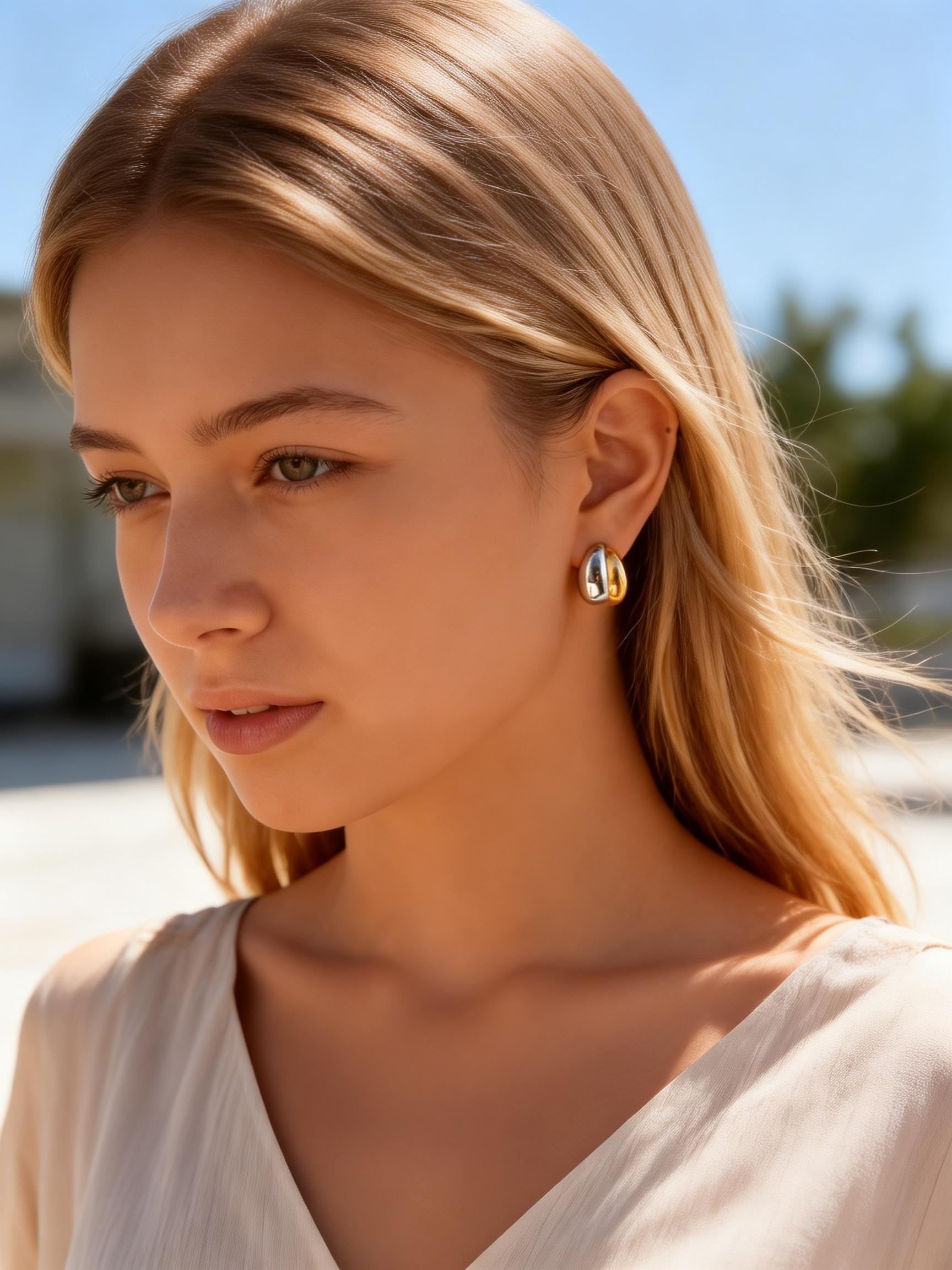 Luxury Bags No Logo - Luxe gouden zilveren roestvrijstalen waterdruppel oorhangers