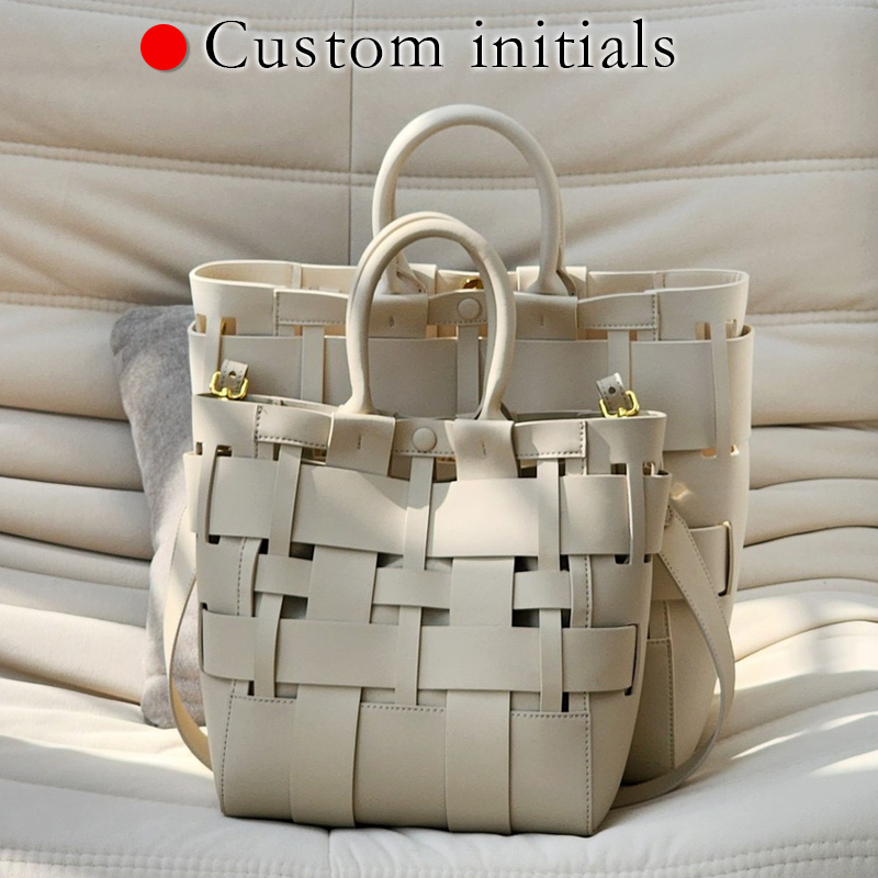 Luxury Bags Tote - Aangepaste initialen lederen tassen voor vrouwen