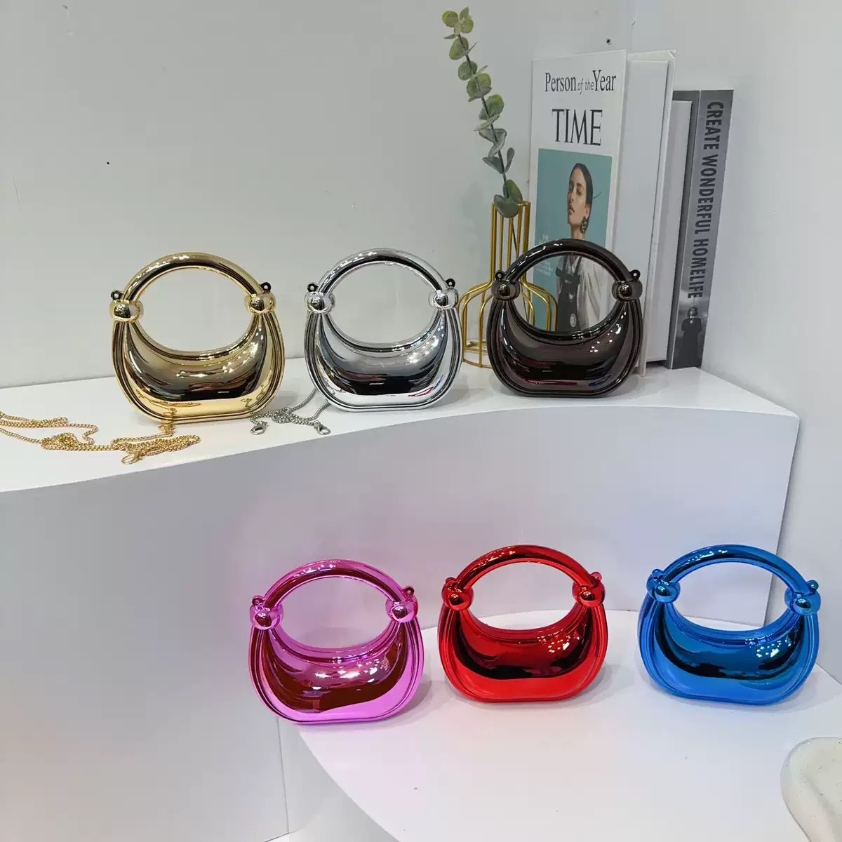 Luxury Bags Online - Mini gouden avondtasje portemonnees en handtassen