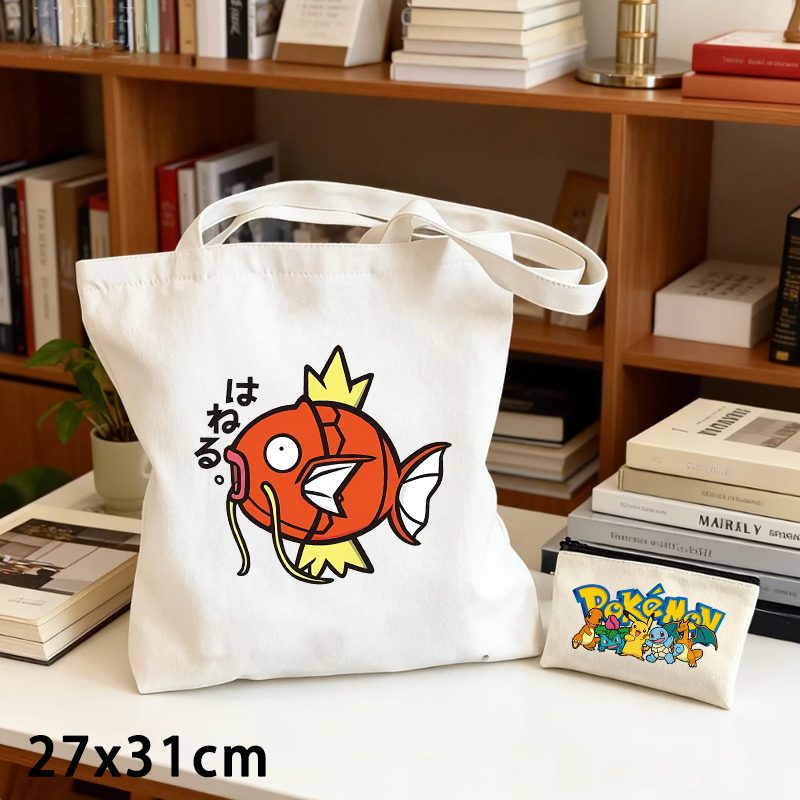 Shoulder Bag Slouchy - 2-delige Pokémon canvas tas en portemonnee