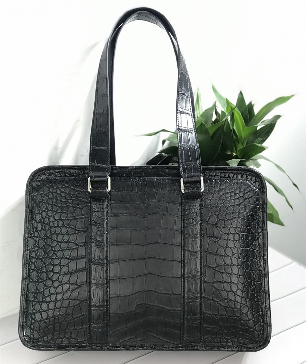 Luxury Bags Tote - Nieuwe laptoptas van krokodillenleer, echte krokodillenleren