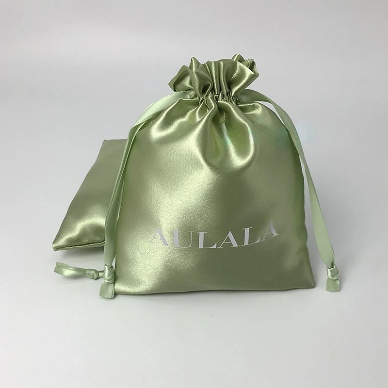 Luxury Bags No Logo - Op maat gemaakte logo satijnen sieradenverpakkingszakjes