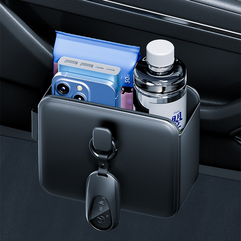 Key Holder Leather Pouch - Autodeur Opbergvakken Hangende Bekerhouder Universele Auto