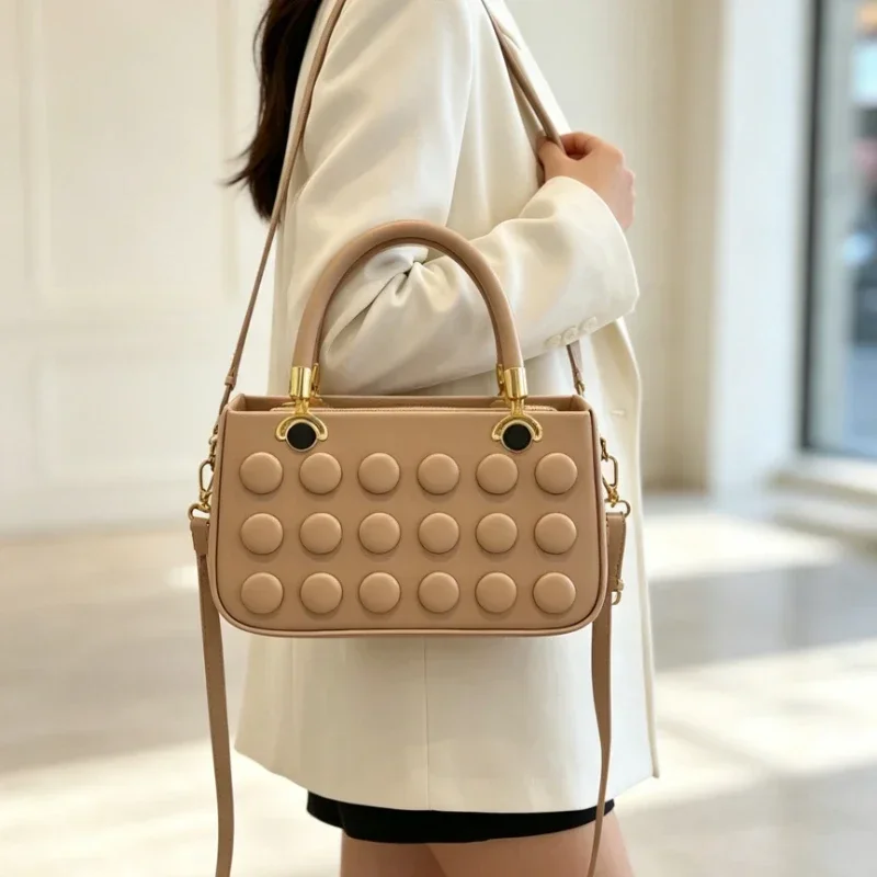Luxury Bags From China - Stijlvolle, echte leren crossbodytas voor dames,