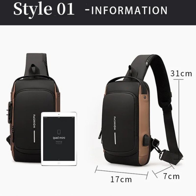 Nieuwe borsttas voor heren Cro - Luxury Bags Sling recensie en prijs