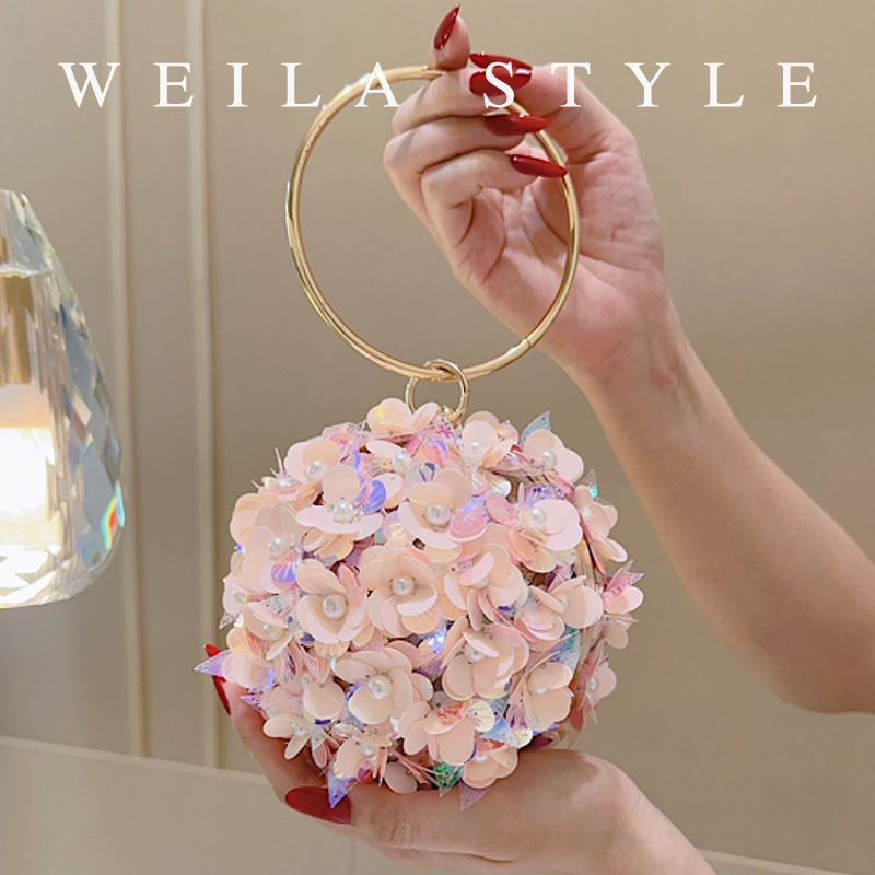 Mini Pailletten Bloemen Avondt - Mini Bag Evening Clutch recensie en prijs
