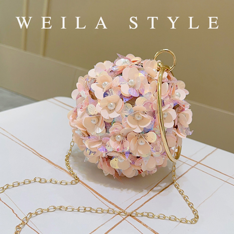 Mini Pailletten Bloemen Avondt - Mini Bag Evening Clutch recensie en prijs