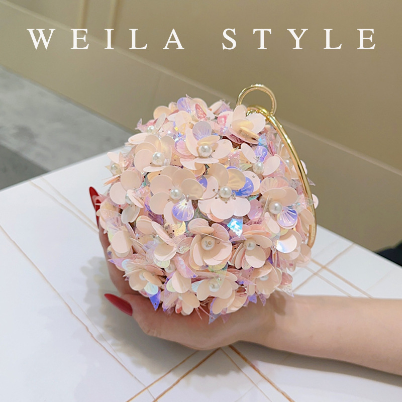 Mini Pailletten Bloemen Avondt - Mini Bag Evening Clutch recensie en prijs