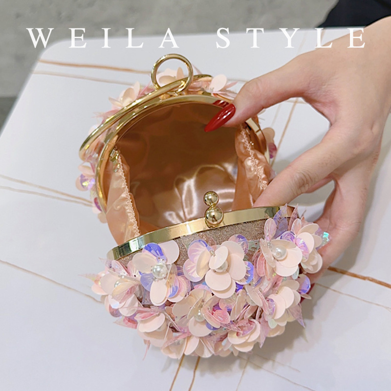 Mini Pailletten Bloemen Avondt - Mini Bag Evening Clutch recensie en prijs