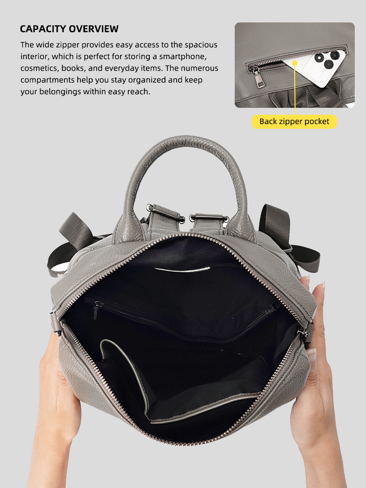 Zency Premium Echt Lederen Rug - Shoulder Bag Slouchy recensie en prijs