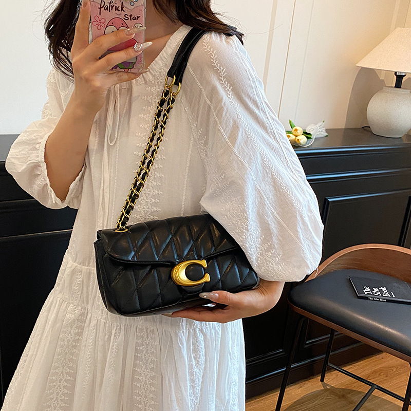Dames gewatteerde leren schoud - Luxury Bags No Logo recensie en prijs