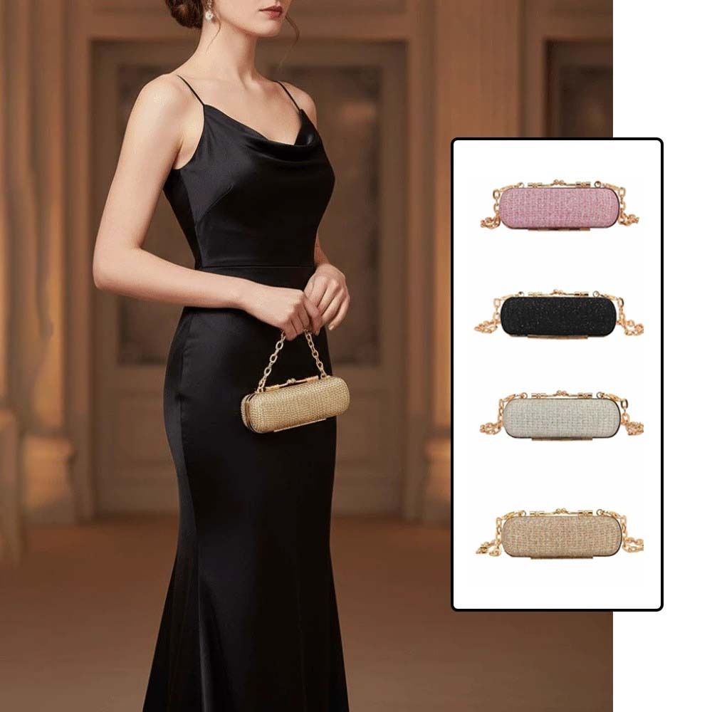 Lippenstifttas met strassketti - Mini Bag Evening Clutch recensie en prijs
