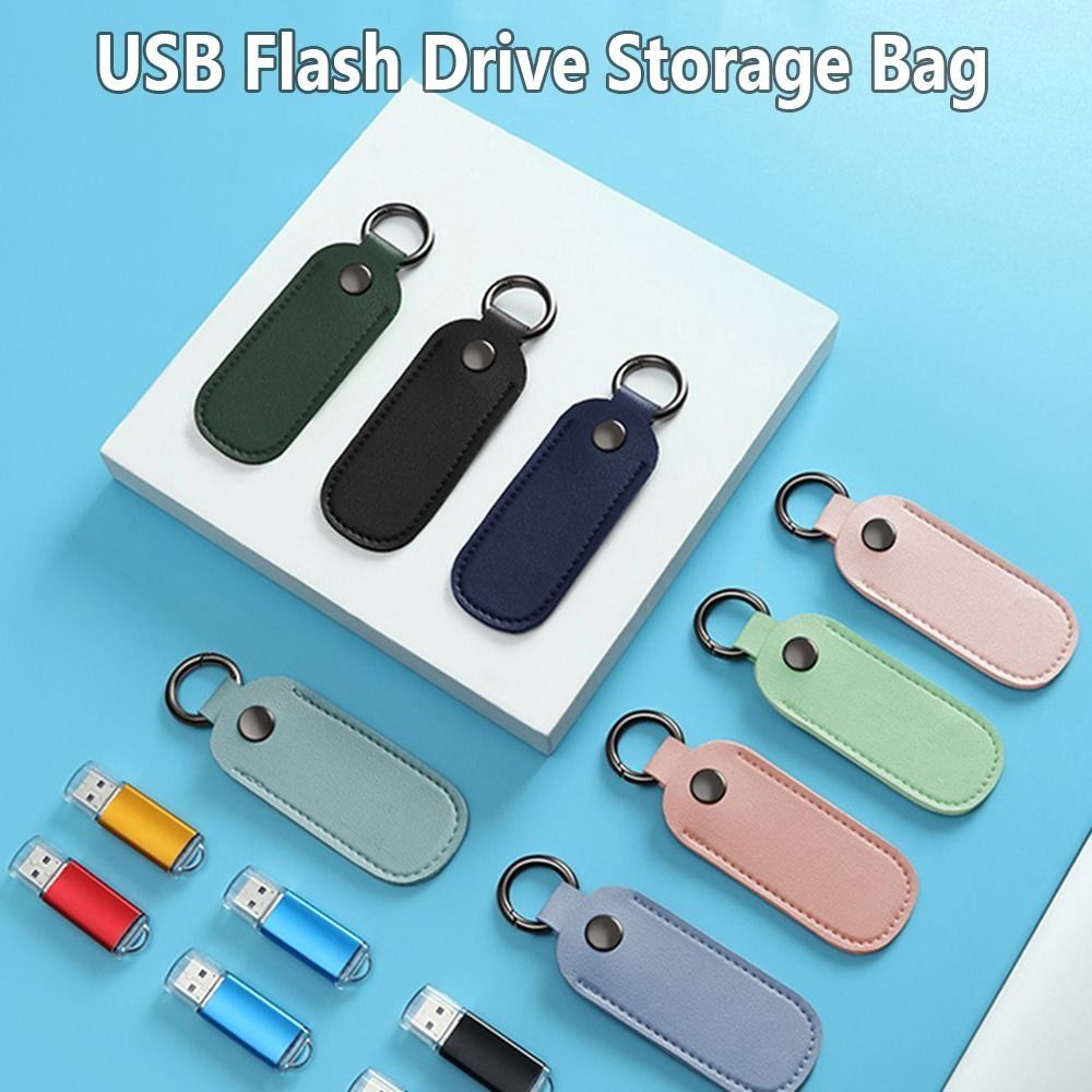 8 Kleuren U Disk Pouch Sleutel - Key Holder Leather Pouch recensie en prijs