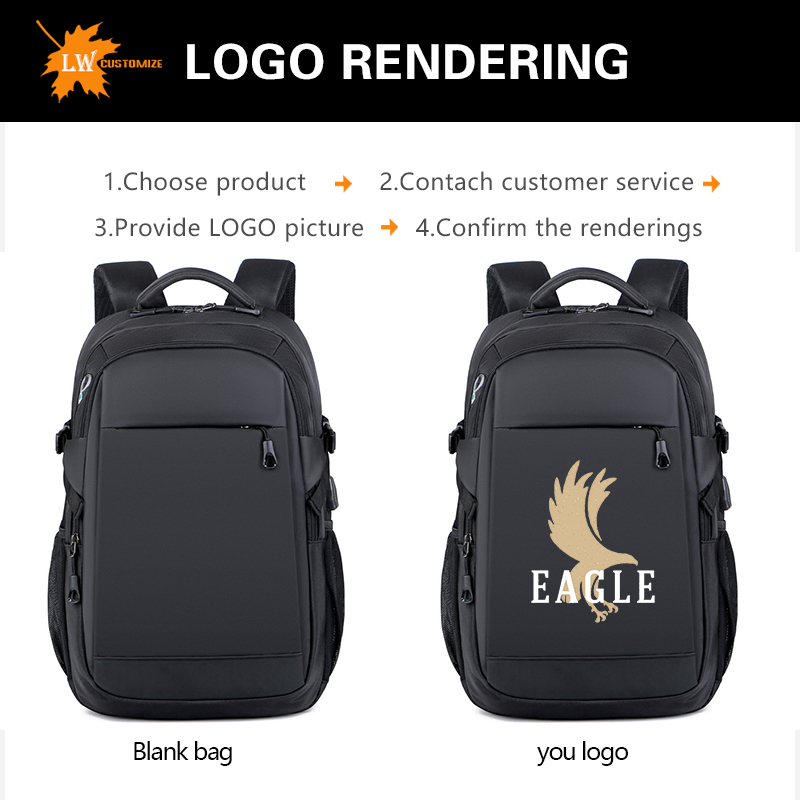 Luxe rugzak met geprint logo,  - Luxury Bags No Logo recensie en prijs