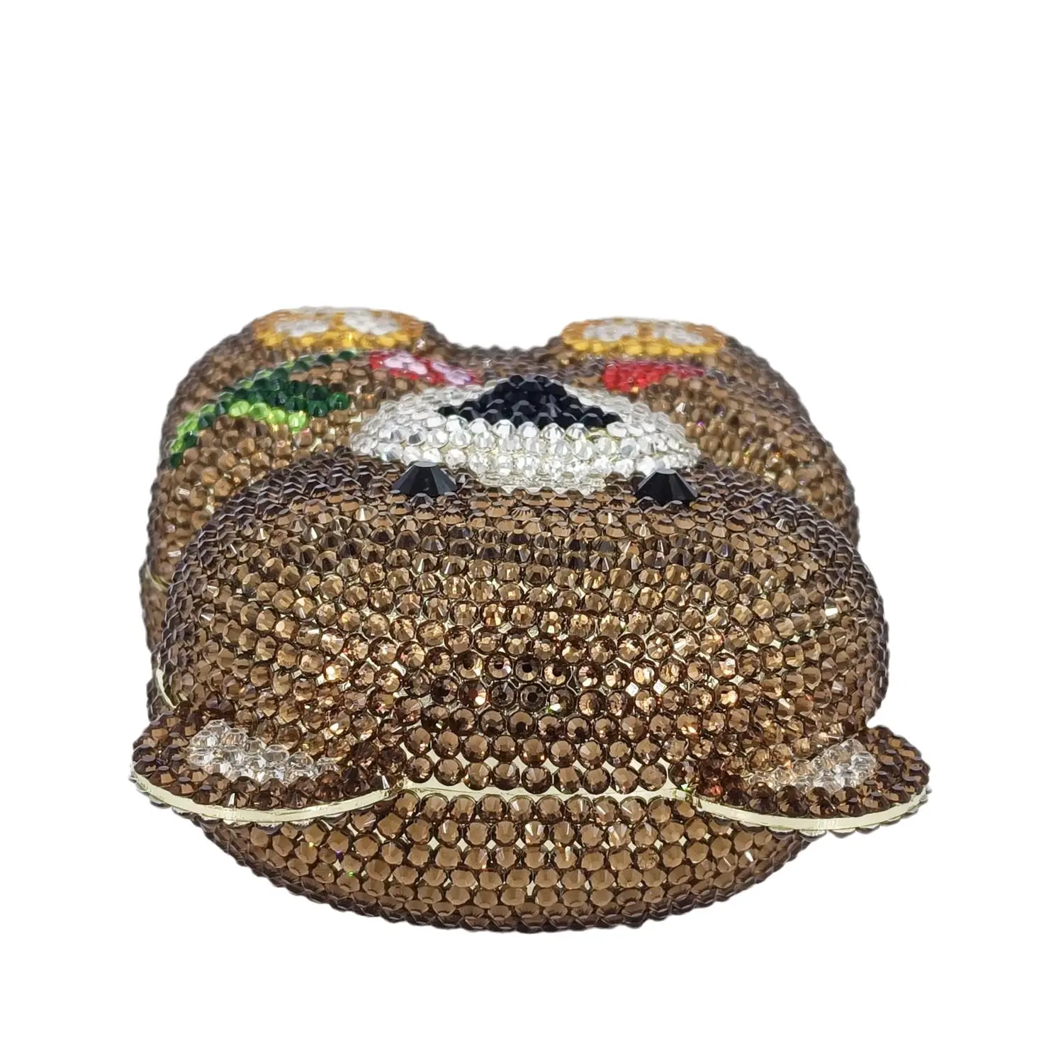 Boutique De Fgg Brown Crystal  - Mini Bag Evening Clutch recensie en prijs