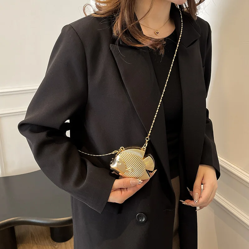 Schattige kleine visvorm metal - Mini Bag Evening Clutch recensie en prijs
